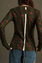 Load image into Gallery viewer, Floral Long Sleeve T-Shirt: BEIGE / S
