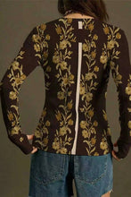 Load image into Gallery viewer, Floral Long Sleeve T-Shirt: BEIGE / M
