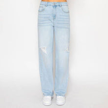 Load image into Gallery viewer, DESTRUCTED STRAIGHT JEAN: Light Blue / Straight / 0-1-3-5-7-11-13-15
