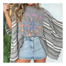 Load image into Gallery viewer, Printed Batwing Sleeve Loose Top: 4 / One_size
