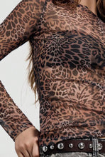 Load image into Gallery viewer, Leopard Sheer Longsleeve
