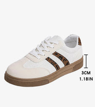 Load image into Gallery viewer, Textured Woven Leopard Patchwork
Flat Sneaker

