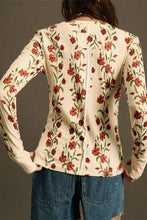 Load image into Gallery viewer, Floral Long Sleeve T-Shirt: BEIGE / M
